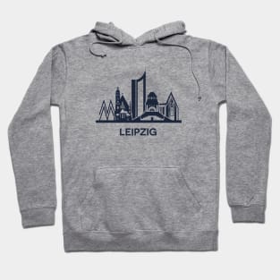 Leipzig Skyline Emblem, detailed Hoodie